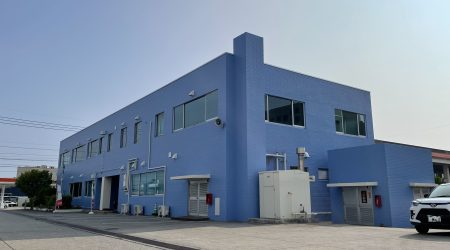 管理棟の外壁改修工事